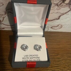 Sterling Silver White Sapphire Earrings
NWT